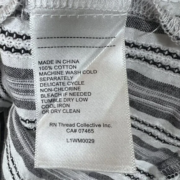 Laundry by Shelli Segal Off-Shoulder Lace Detail Striped Blouse Blue Size M - Picture 6 of 8